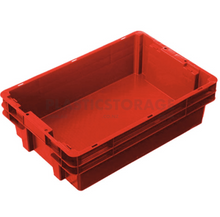 Load image into Gallery viewer, 26L Stackable And Nesting Solid Crate Base Red