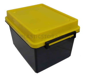 18L Storage Box Black & Yellow