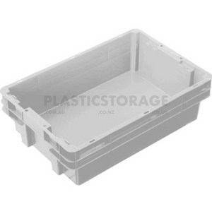 26L Stackable And Nesting Solid Crate Base Natural