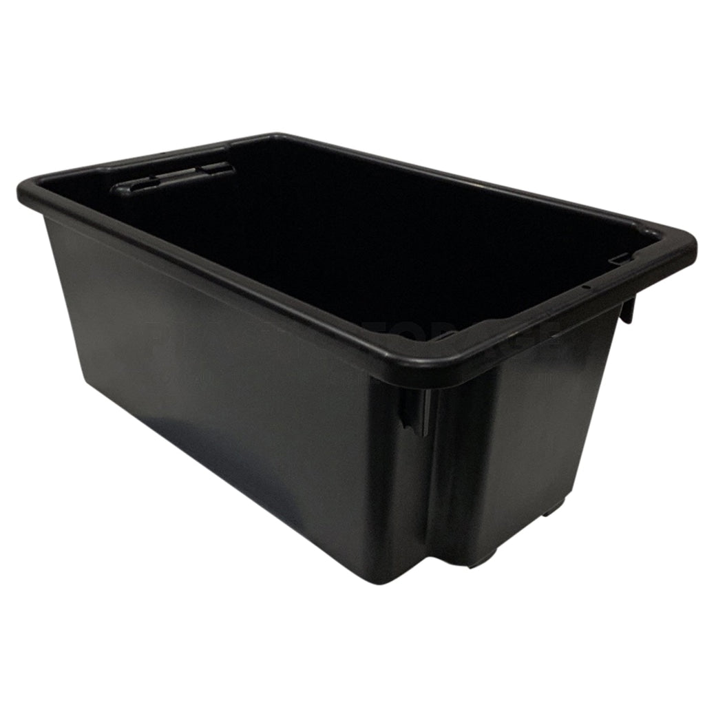 52L Stack And Nest Crate Base Black