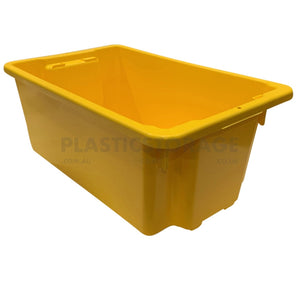 52L Stack And Nest Crate Base Yellow